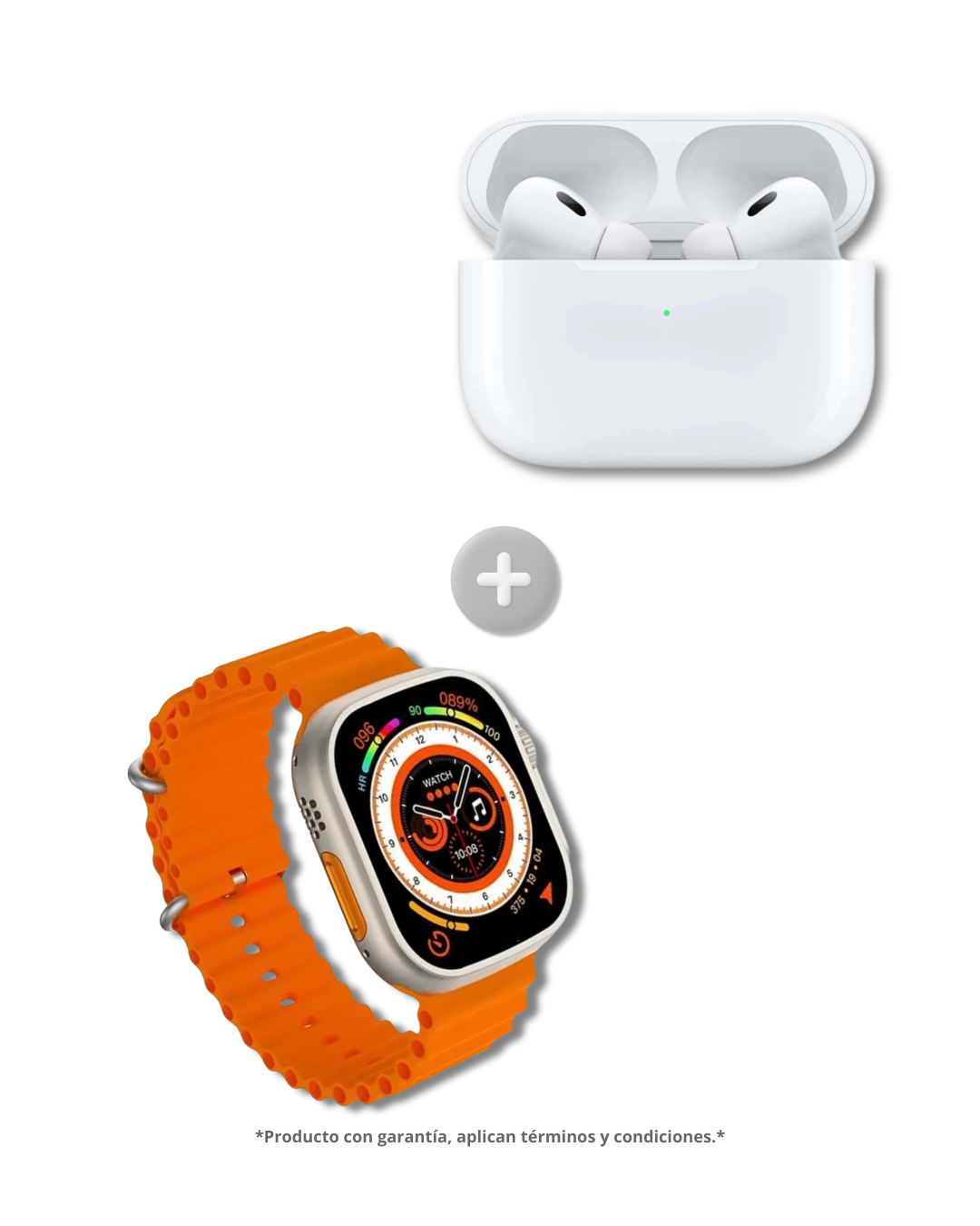 Combo Inteligente #3: Audífonos Pro + Smart Watch Serie 8 Ultra - Amoled