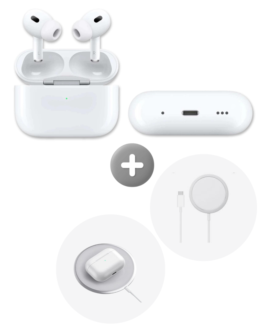 Audífonos Pro Segunda Generación - Calidad 1,1 + Estuche + Cargador magnetico magsafe