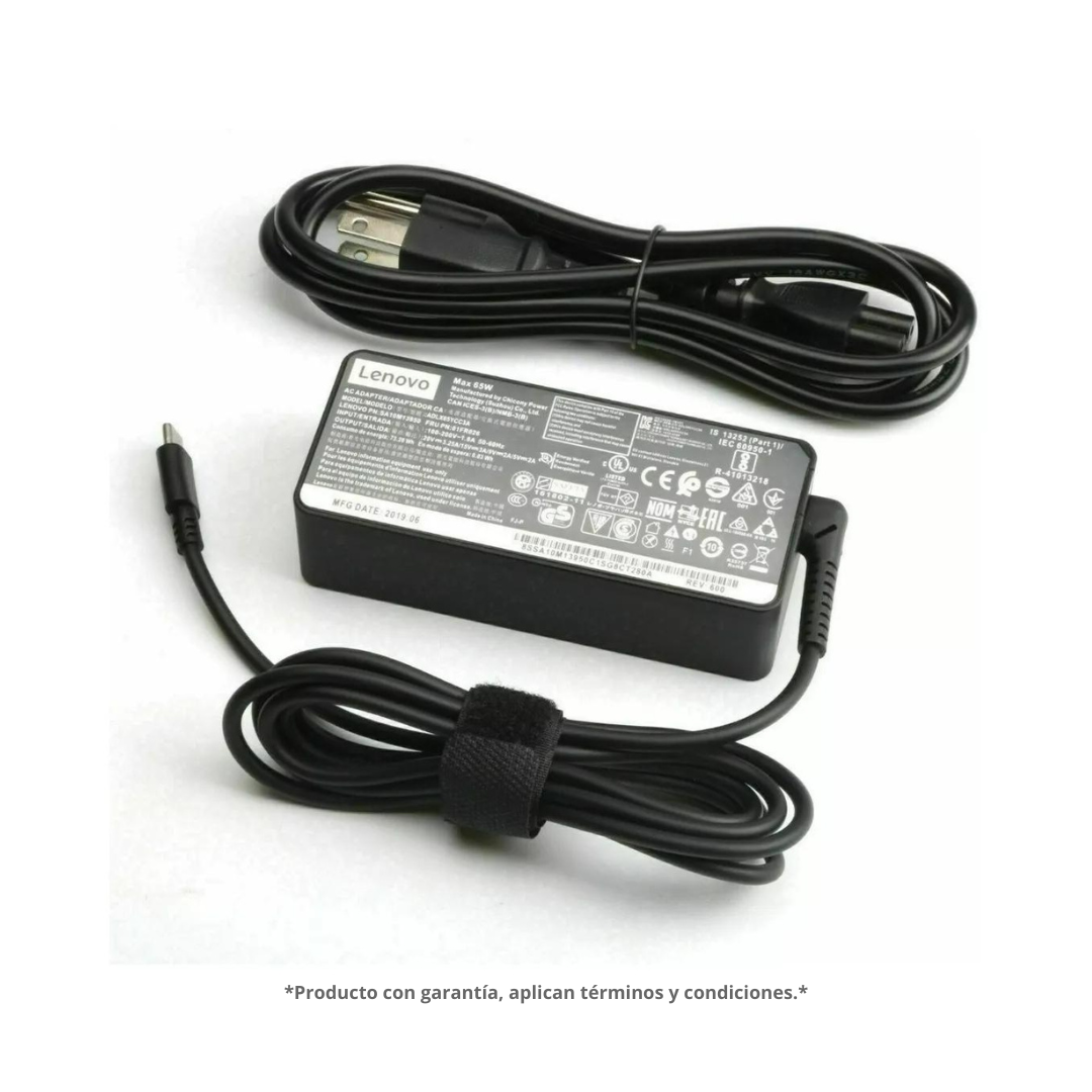 Cargador Para Portátil Lenovo Tipo C 20V 3.25A Original