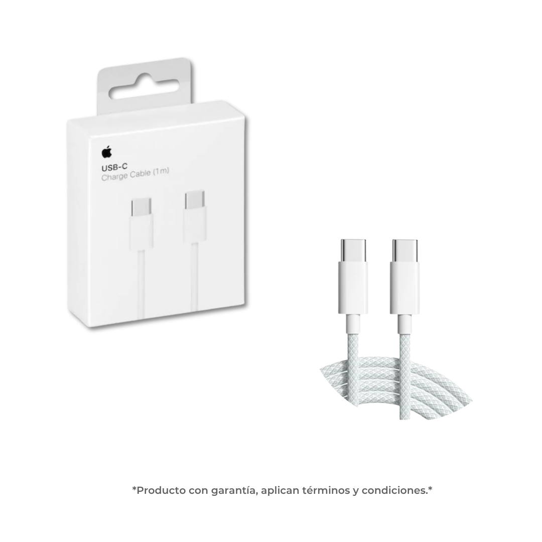 Cargador Para iPhone de 20W + Cable Tipo C a Cable Tipo C "Original"