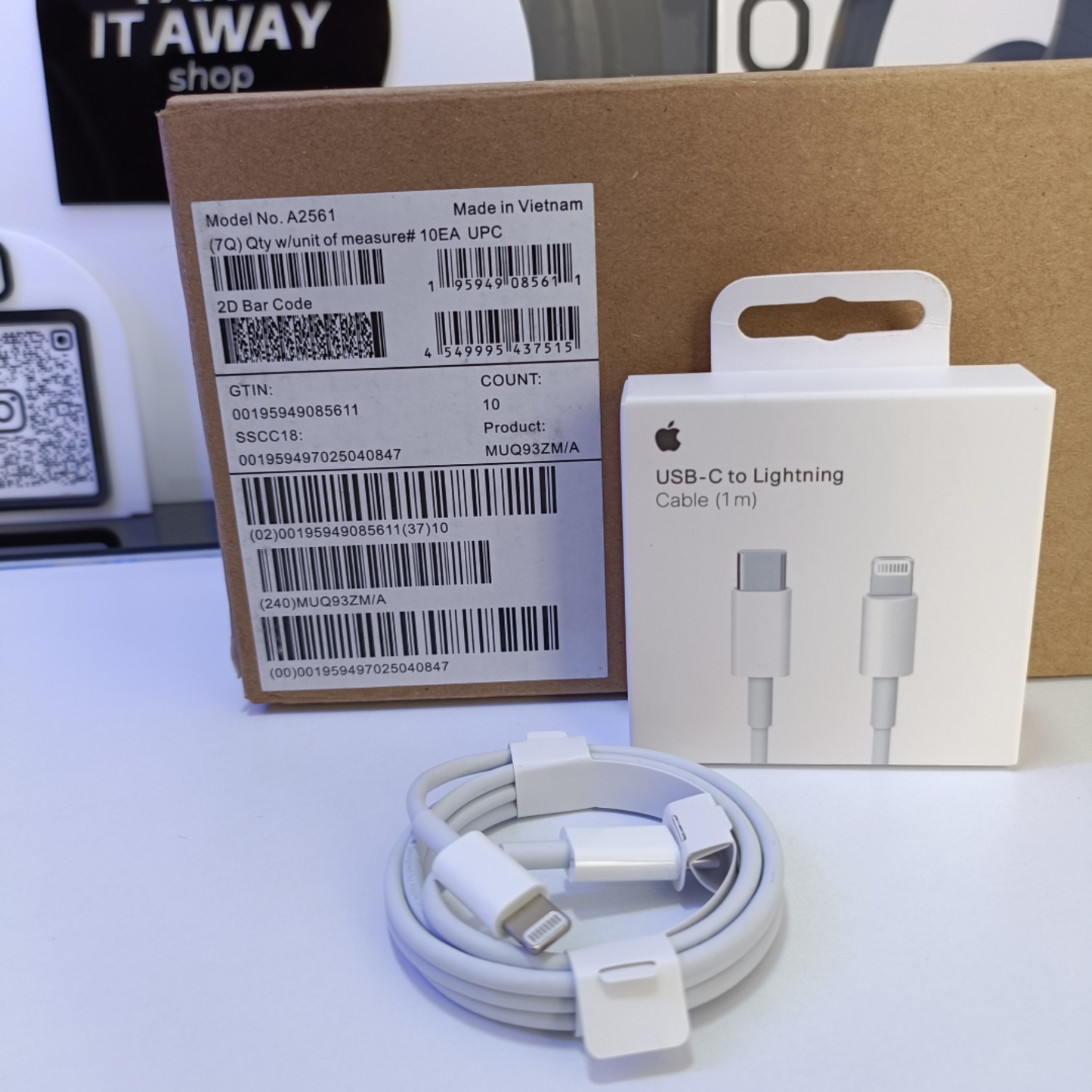 Promo X2 – Cable iPhone Original Tipo C a Lightning 1 Metro