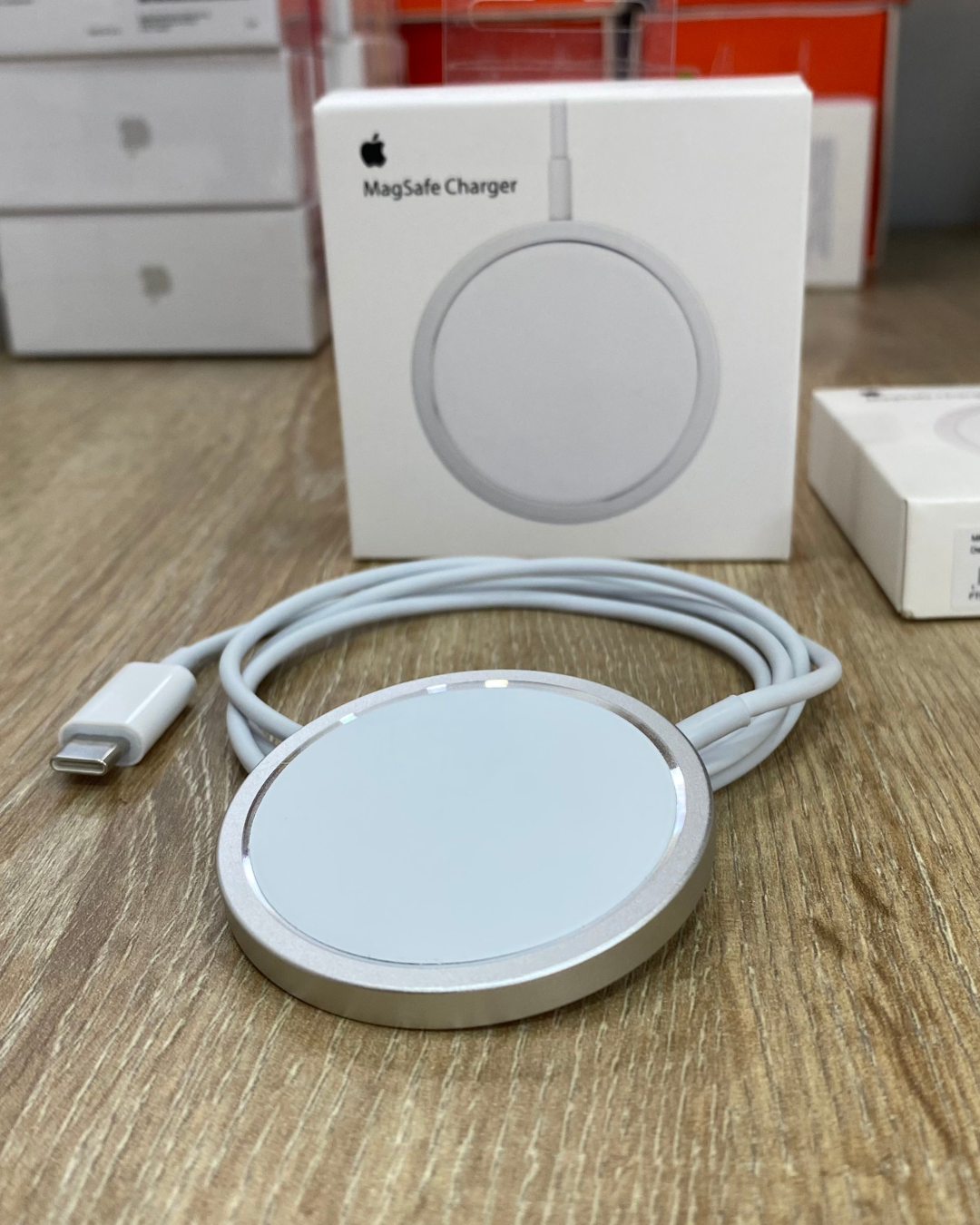 Combo Magnético # 6, Batería Magnética Magsafe + Cargador Magnético Para IPhone Magsafe