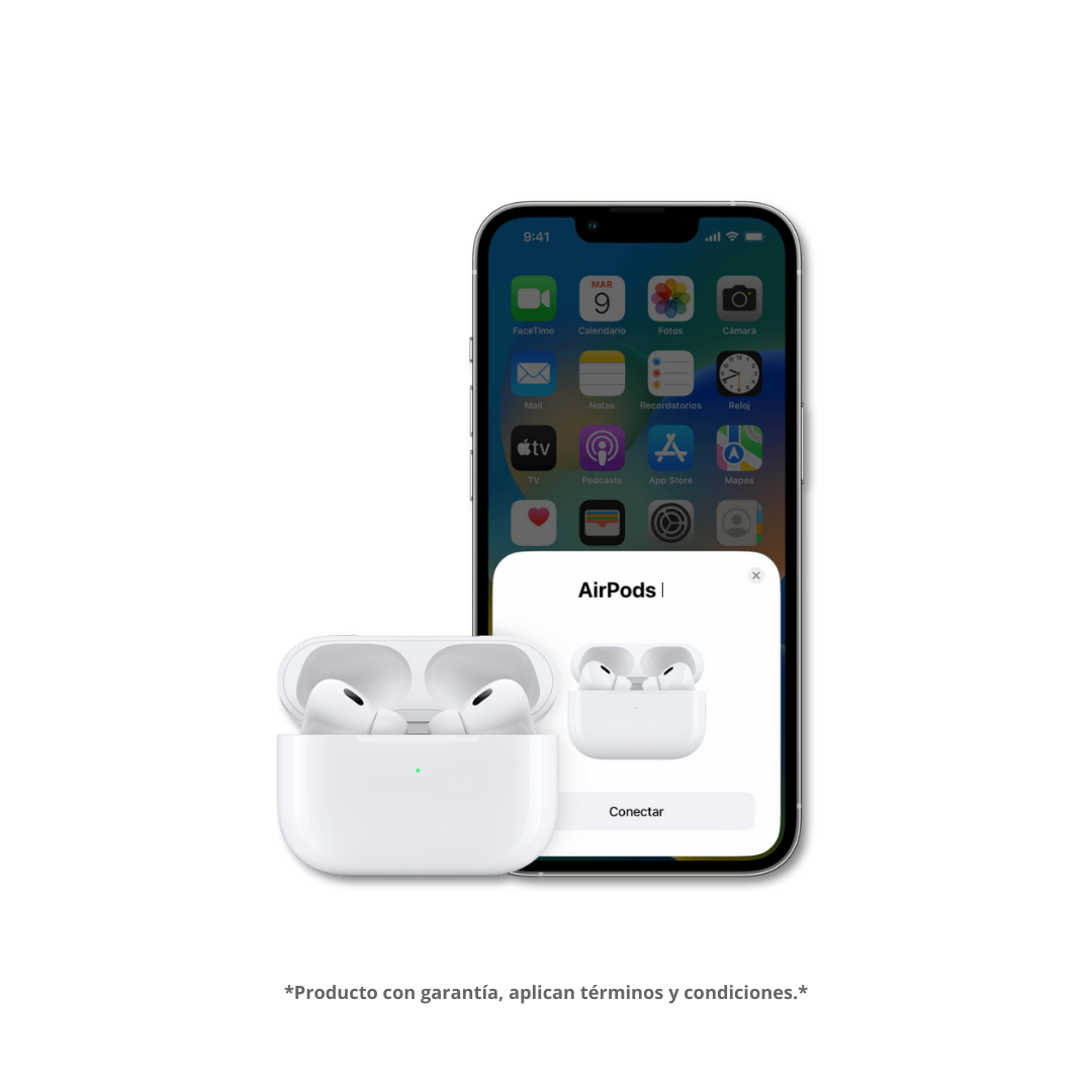 🎧 Audífonos Inalámbricos Pro 2da Gen | Chip H2 + Cancelación Activa + Estuche GPS + Estuche Protector de Regalo