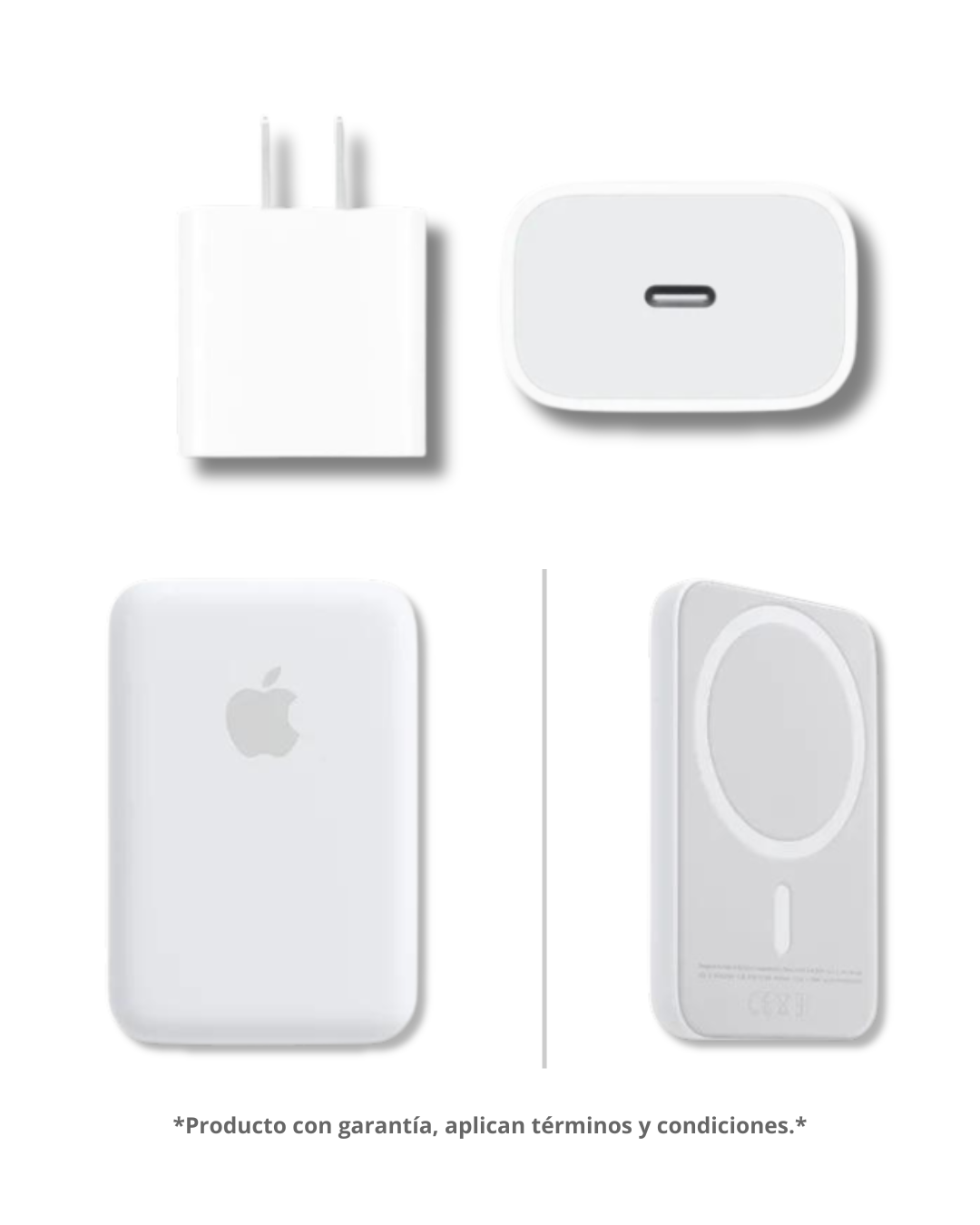 Combo Magnético # 5 Bateria Magnetica Magsafe + Cargador Pata Iphone Original 20W