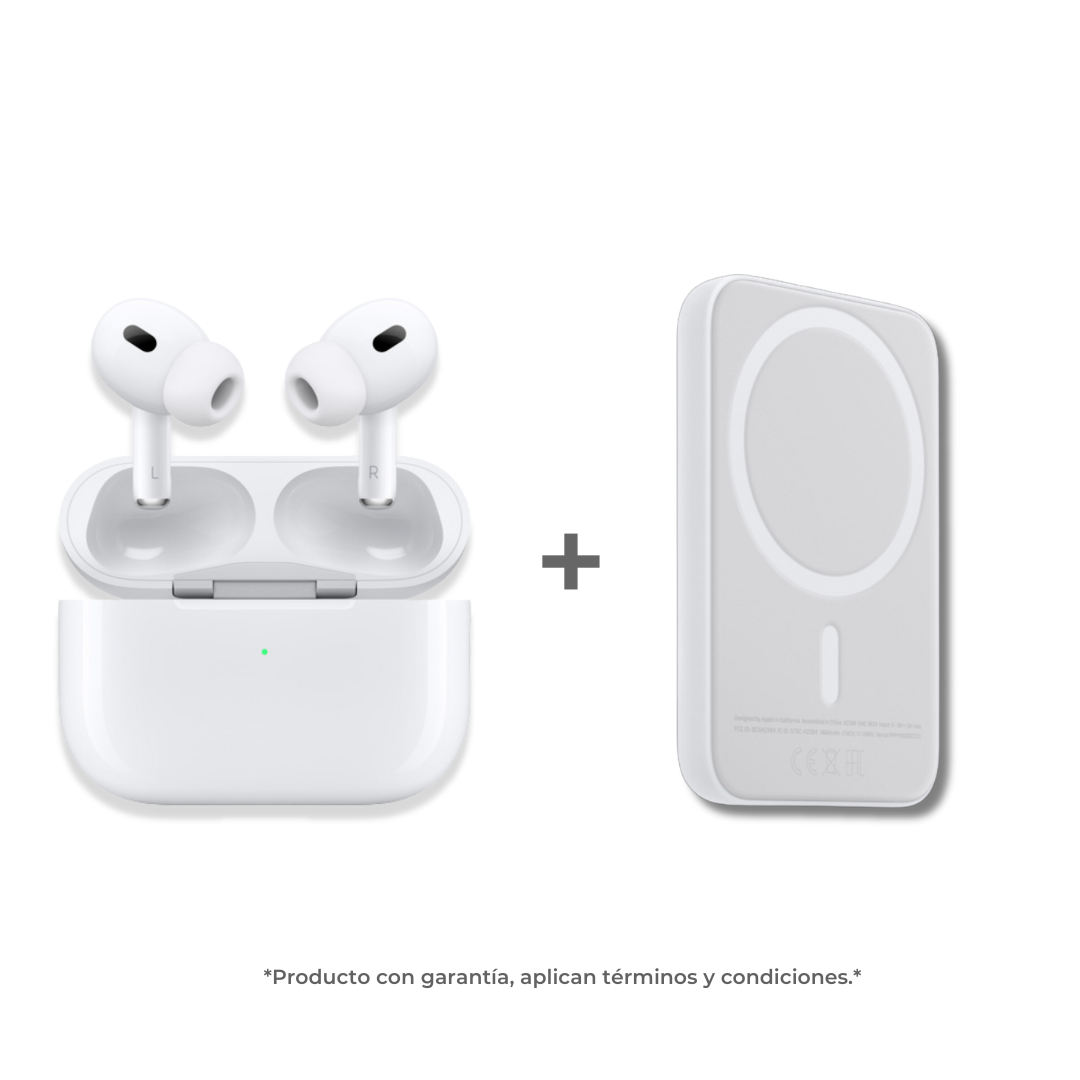 Combo Inteligente #6 Audífonos Pro (1.1) + Batería portátil para iPhone - Marca MagSafe 5.000 mAh.