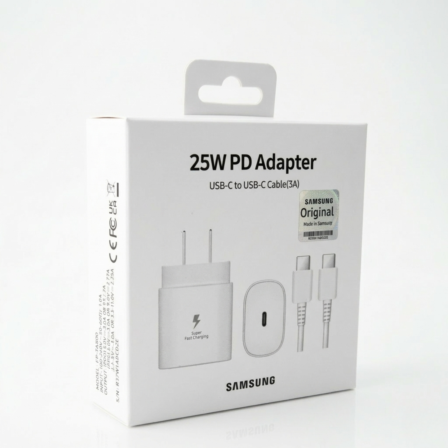 Cargador para Samsung 25w + Cable USB C a USB C
