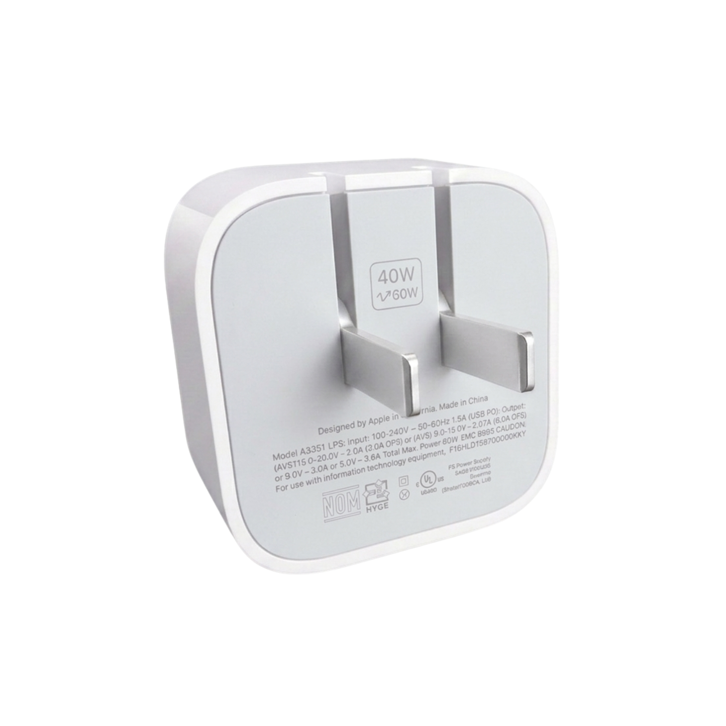 Cargador Apple 40W  Tipo C Para iPhone Original