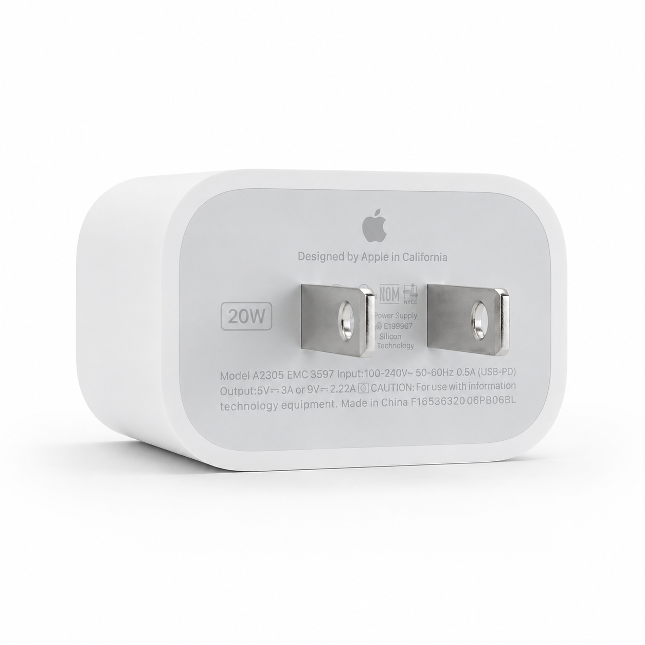Cargador Original iPhone 20W | Carga rápida, segura y garantizada