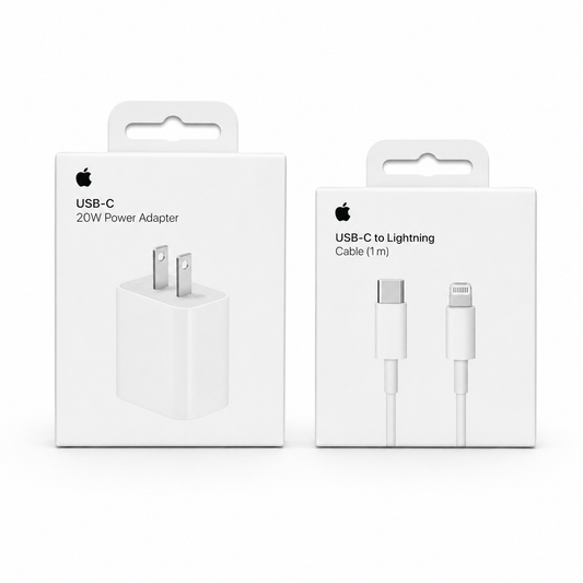 Cargador Para iPhone de 20W + Cable Tipo C a Lightning  100% Original