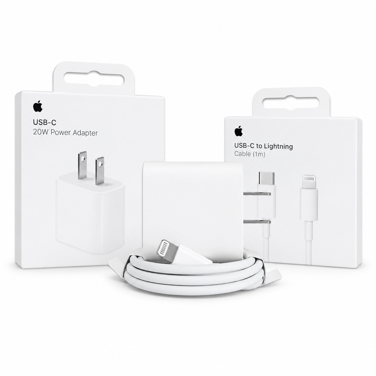 Cargador Para iPhone de 20W + Cable Tipo C a Lightning  100% Original