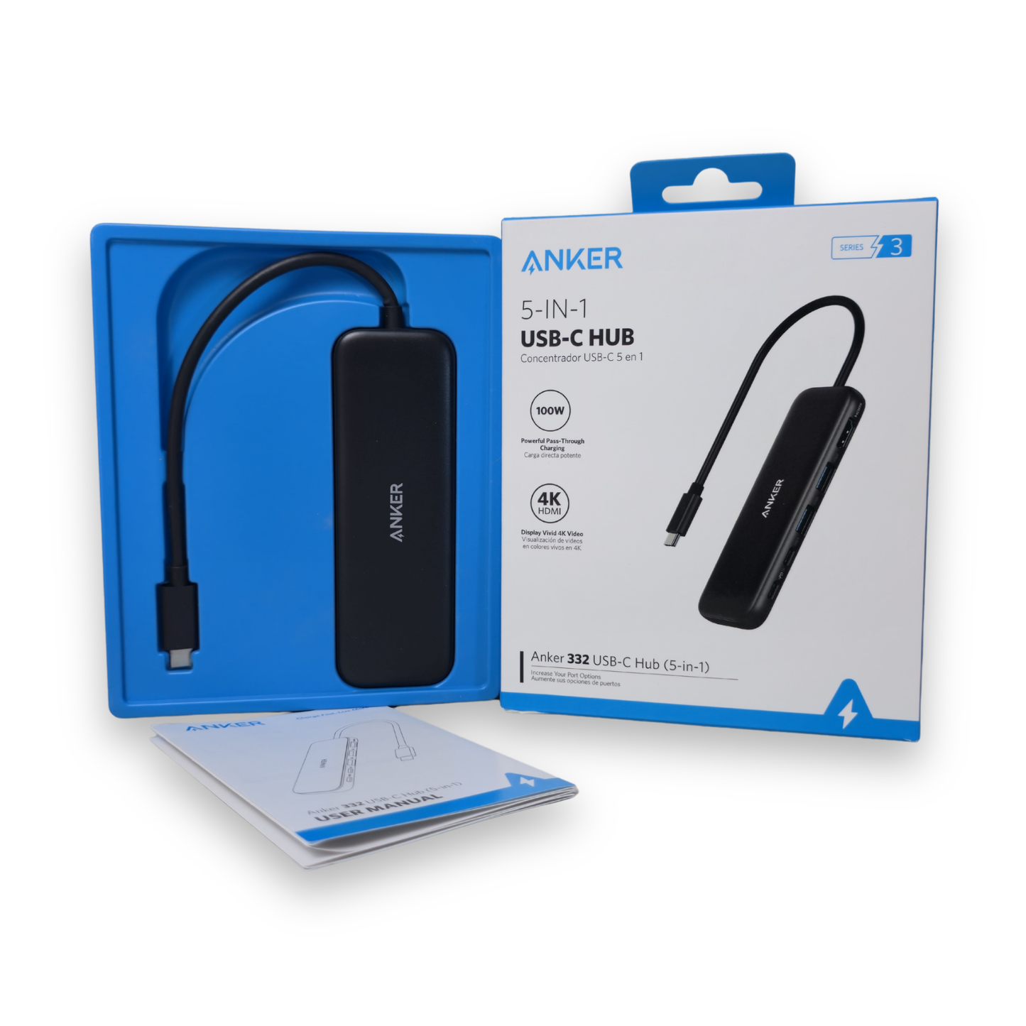 Convertidor Anker 332 USB-C Hub (5-in-1)