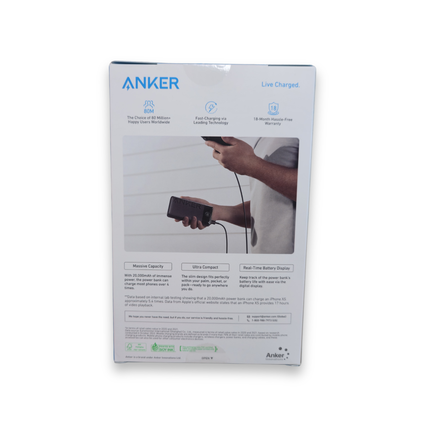 Anker Power Bank (20,000mAh, 15, 2-Port)